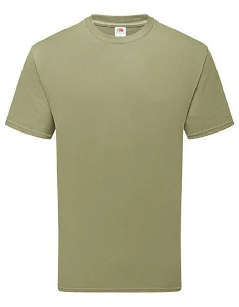 Fruit Of The Loom Fruit of the Loom Unisex T-Shirt mit Rundhals aus Bio - Baumwolle 15 Farben bis Größe 3XL, Classic olive (grün), – Produktbild 3 von 3