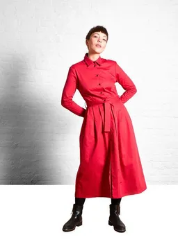 Sophia Schneider-Esleben Sophia Schneider-Esleben Dress Marie, Red - Damenkleid aus Bio-Baumwolle – Produktbild 1 von 1