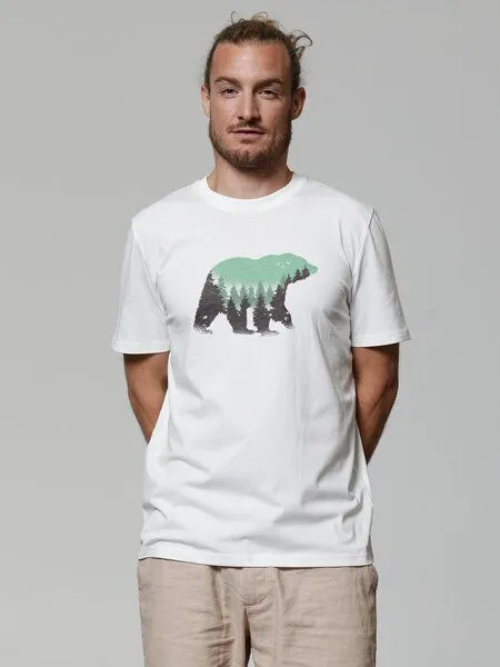 watapparel watapparel T-Shirt Unisex Waldbär, Off white, – Produktbild 2 von 4