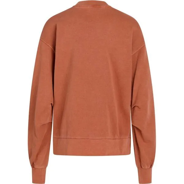 KnowledgeCotton Apparel KnowledgeCotton Apparel A-Shape Pullover NUANCE BY NATURE aus Bio-Baumwolle, Orange (autumn leaf), – Produktbild 3 von 3