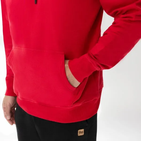 TAO Sportswear TAO Sportswear Herren Hoodie Coolio mit Kapuze aus Bio-Baumwolle, Rot, – Produktbild 4 von 4