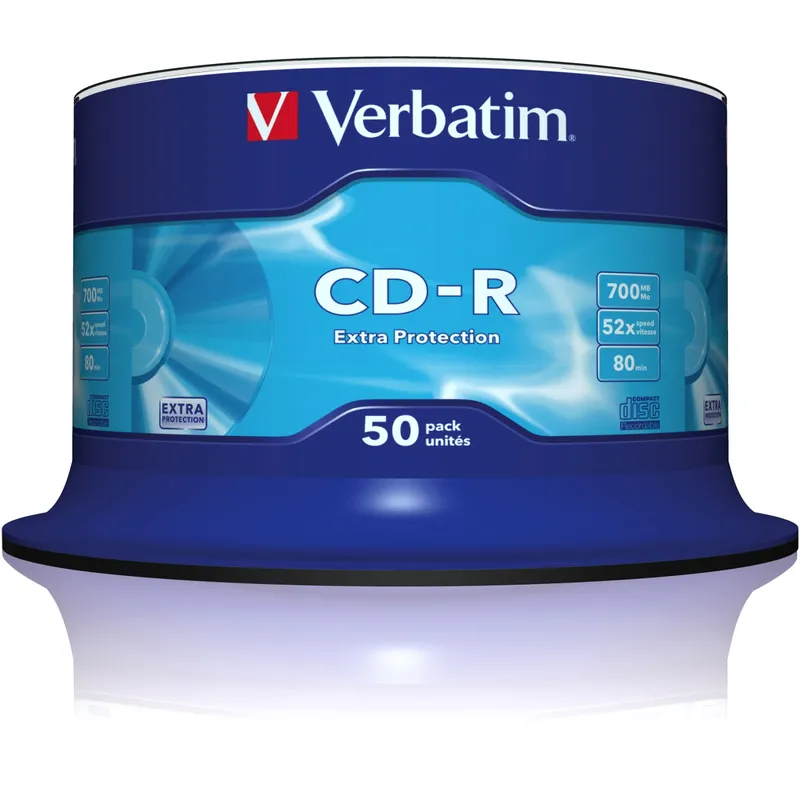 Verbatim Verbatim Rohlinge 'Extra Protection' CD-R, 50 Stk. – Produktbild 3 von 4
