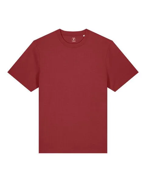 YTWOO YTWOO Nachhaltiges schweres Unisex T-Shirt, Dunkelrot, – Produktbild 1 von 4