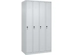 C+P C+P Spind Classic PLUS, 4 Abteile, 1850x1000x500mm, Lichtgrau/Lichtgrau – Produktbild 1 von 1
