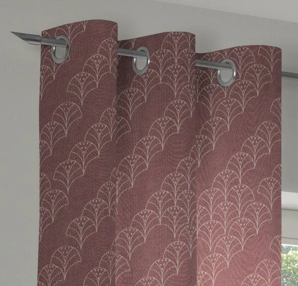Nature by Adam Nature by Adam Vorhang aus 100% Bio-Baumwolle - Made in Germany - Argentinian Criolla, Rot, – Produktbild 5 von 7