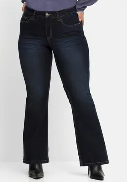 sheego Bootcut-Jeans dark blue denim – Produktbild 1 von 1