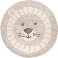 HANS NATUR Kinderteppich Bio-Baumwolle "Löwe" Durchmesser 100 cm – Produktbild 1 von 1