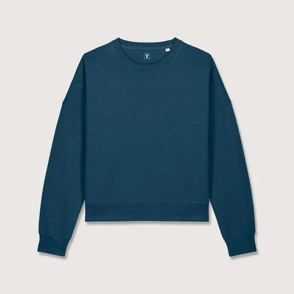 YTWOO YTWOO Modernes Damen-Sweatshirt – weich, nachhaltig & zeitlos, Deep teal, – Produktbild 2 von 3