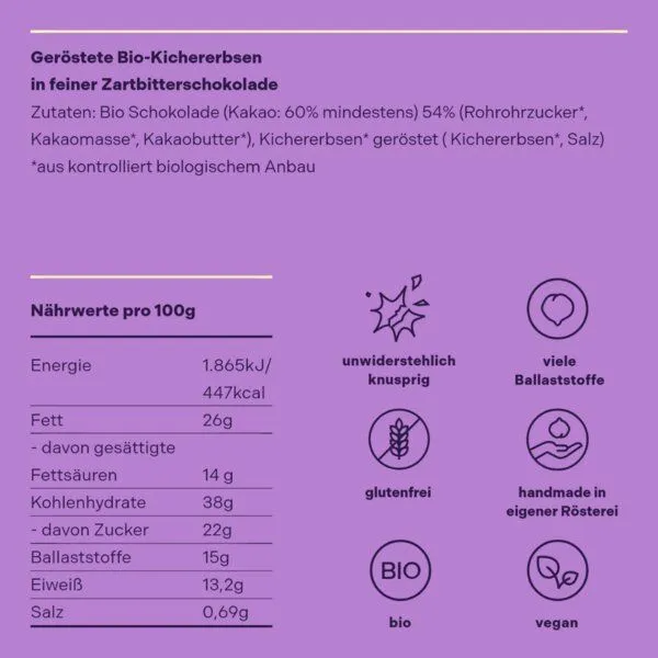 Hülsenreich Hülsenreich Bio Choco Knuspies dunkel – Produktbild 4 von 4