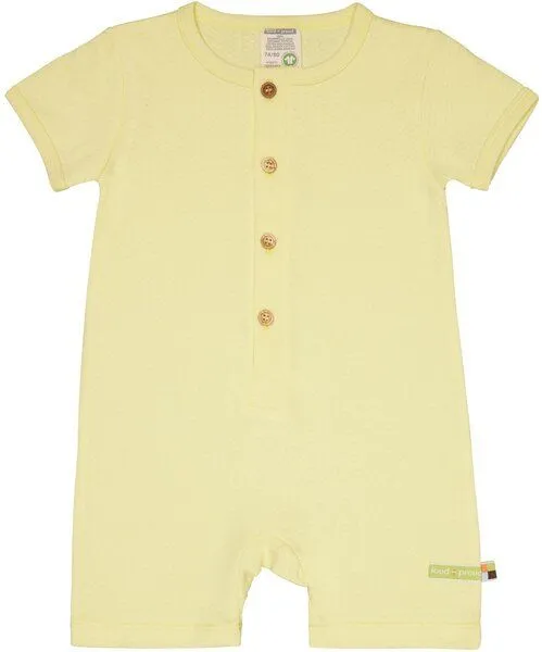 loud + proud loud + proud Babys & Kinder Spieler aus Musseline Jersey, GOTS-zertifiziert, Blonde(gelb), – Produktbild 1 von 2