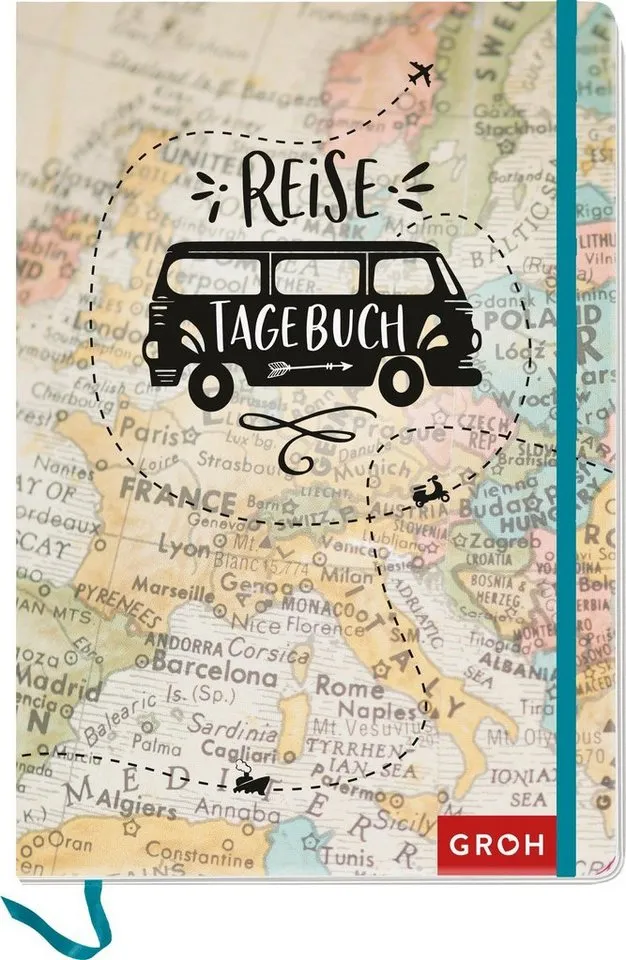 groh Verlag Notizbuch Reisetagebuch (Landkarte) – Produktbild 1 von 1