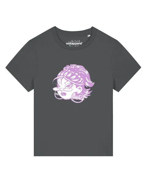 watapparel watapparel T-Shirt Frauen Babe, Anthracite, – Produktbild 1 von 2
