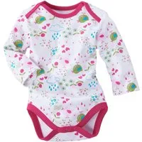 HANS NATUR Baby Langarmbody Bio-Baumwolle Birds Gr. 86/92 – Produktbild 1 von 1