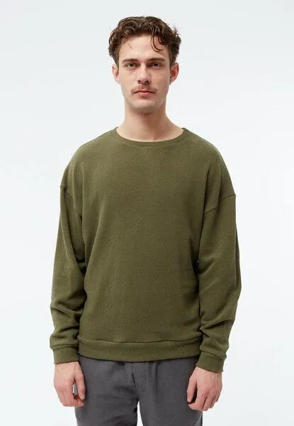 Givn Berlin Givn Berlin Sweater GBANTHONY aus recycelter Baumwolle, Khaki, – Produktbild 1 von 4