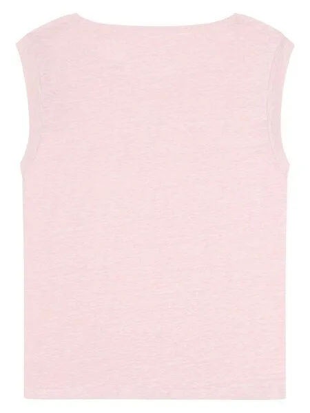 KnowledgeCotton Apparel KnowledgeCotton Apparel T-Shirt Loose Fold Up Linen, Pale lilac, – Produktbild 2 von 3