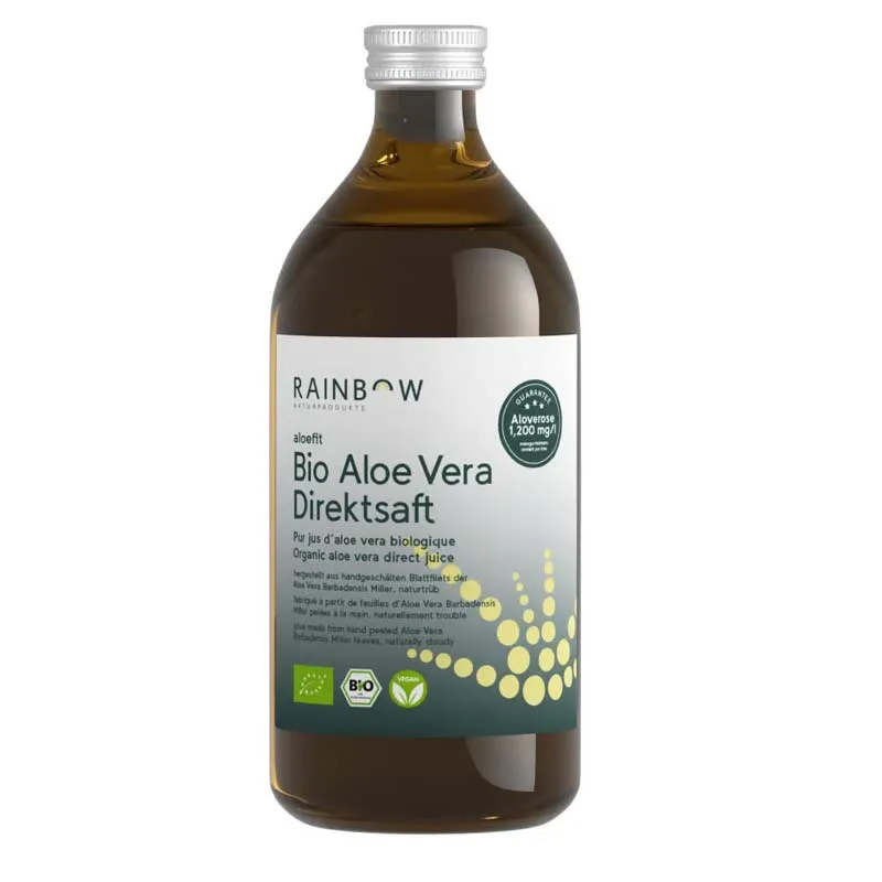 Rainbow Gesellschaft für Naturprodukte Rainbow Gesellschaft für Naturprodukte aloefit Bio Aloe Vera Direktsaft 500 ml Saft – Produktbild 1 von 1