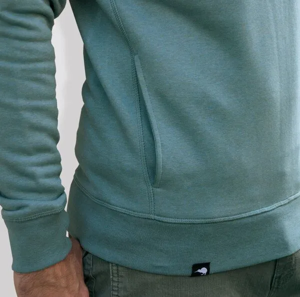 little kiwi little kiwi Damen Hoodie, "Bewegung", Eucalyptus – Produktbild 4 von 4