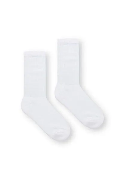 THOKKTHOKK ThokkThokk 2er-Pack Crew Socken Tennissocken (GOTS, Fairtrade, Vegan), White, – Produktbild 3 von 4