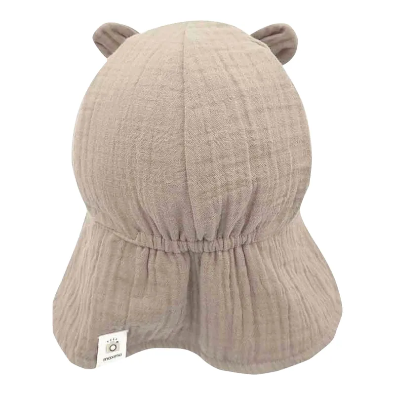 Maximo Maximo Musselin-Schirmmütze mit Nacken- und UV-Schutz und Ohren, Beige, – Produktbild 1 von 1