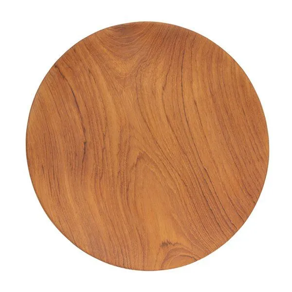Originalhome Originalhome Handgefertigte Teakholz Teller, XL – zero waste, vegan & fair produziert., Natur, – Produktbild 1 von 4