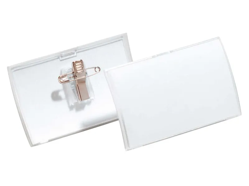 Durable Durable Namensschilder 'CLICK FOLD' aus PP mit Kombiklemme 54 x 90 mm, 25 Stk. – Produktbild 2 von 3