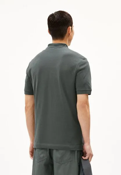 ARMEDANGELS ARMEDANGELS FIBRAAS - Herren Polo T-Shirt Regular Fit aus Bio-Baumwolle, Space steel, – Produktbild 2 von 4