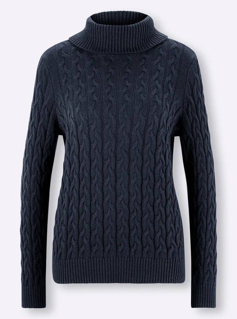 heine Feinstrickpullover marine, Marine, – Produktbild 2 von 2