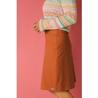 La Gitana La Gitana Rock A-Linie „June“ – lange Variante, aus Bio-Baumwolljersey – fair & nachhaltig, Terracotta, – Produktbild 1 von 1