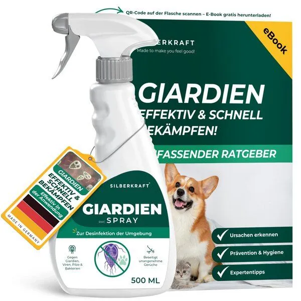 Silberkraft Silberkraft Giardienspray gegen Giardien, Bakterien, Viren & Pilze inkl. kostenloses eBook – Produktbild 1 von 4