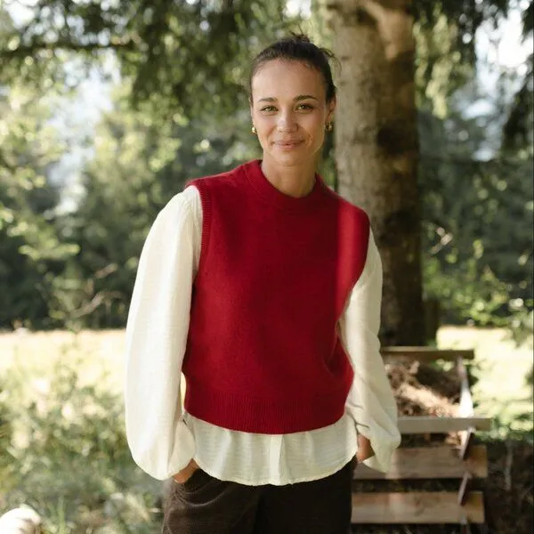 NORDLICHT NORDLICHT Pullunder Wilma, Rot, – Produktbild 1 von 4