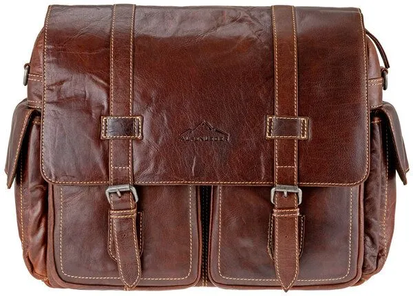 Alpenleder Alpenleder Messenger Bag AOSTA, Brandy, – Produktbild 2 von 4