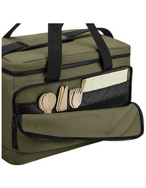 BagBase BagBase Recycelte große Kühltasche, als Schulter- oder Tragetasche verwendbar Messenger Bag, Schwarz, – Produktbild 3 von 4