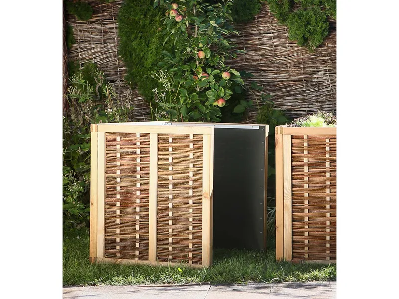 Hochbeet aus Kiefer und Weide, Bausatz B 80 x T 80 x H 80 cm, Erweiterung 3-teilig – Produktbild 1 von 1