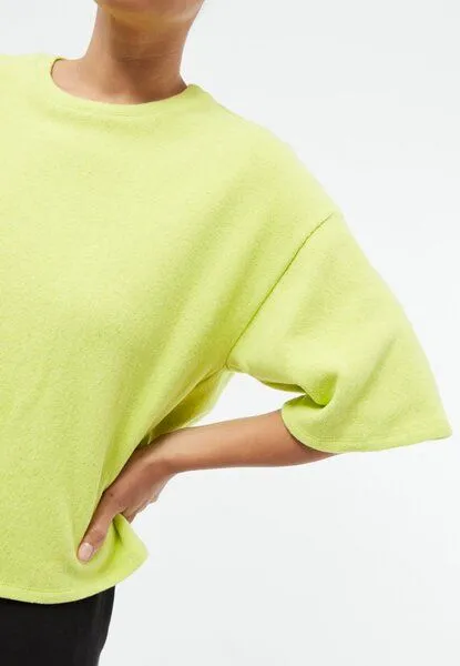Givn Berlin Givn Berlin Sweater GBSELMA aus recycelter Baumwolle - Lime Green, Green, – Produktbild 3 von 4