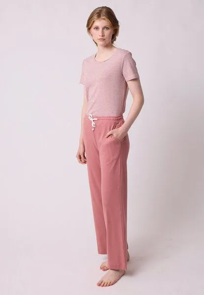 LANA Organic LANA Organic Pyjamahose, Modell Ceres, Dusty rose, – Produktbild 1 von 4