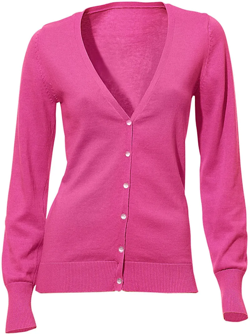 heine Feinstrickjacke pink, Pink, – Produktbild 2 von 2