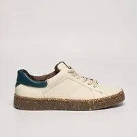 AGAZI AGAZI Herren vegan Sneaker Jacob Beige + Grün – Produktbild 1 von 1
