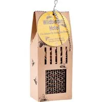 Wildbienenhotel aus Pappe inkl. individuell bedrucktem Hangtag – Produktbild 1 von 1