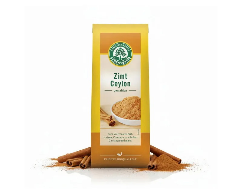 leben Salz Lebensbaum Bio Zimt Ceylon gemahlen – Produktbild 1 von 3