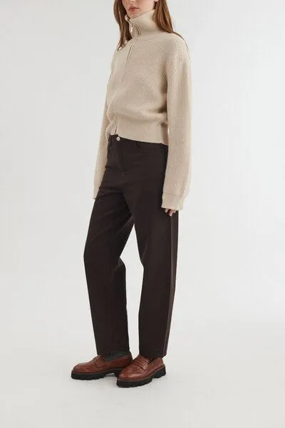 Basic Apparel Basic Apparel Jeans EA aus Bio-Baumwolle und recycelter Baumwolle, Braun (chocolate-torte), – Produktbild 3 von 4