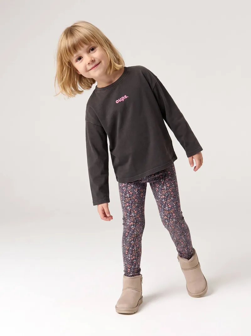 Vertbaudet Mädchen Thermo-Leggings, Dunkelgrau, – Produktbild 6 von 6