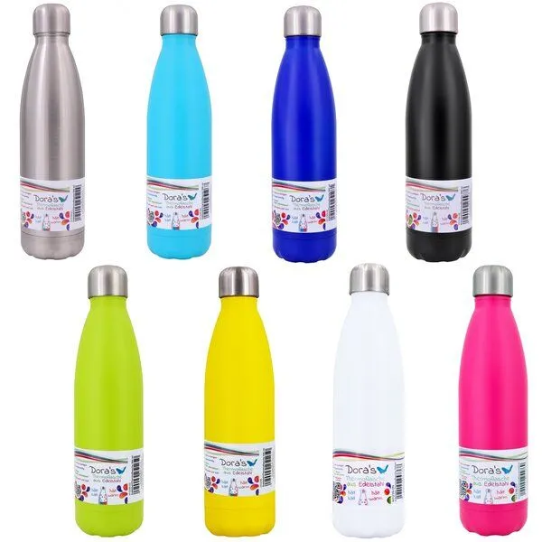 Dora's Dora's Thermosflasche Edelstahl (0,5l), Schwarz, – Produktbild 1 von 3