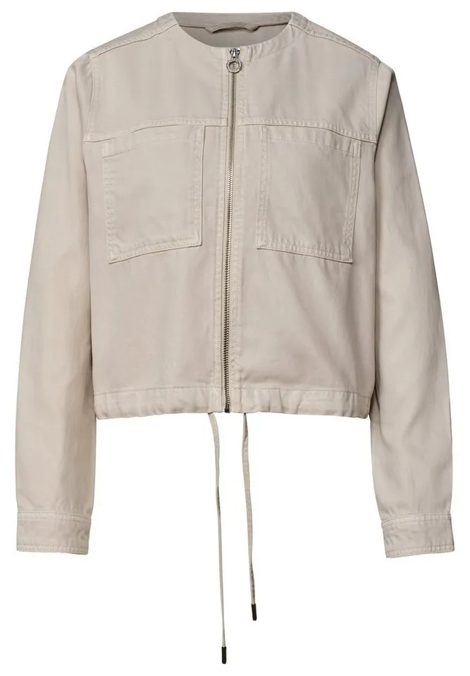 STREET ONE Blouson mit Rundhalsausschnitt, Beige, – Produktbild 4 von 5