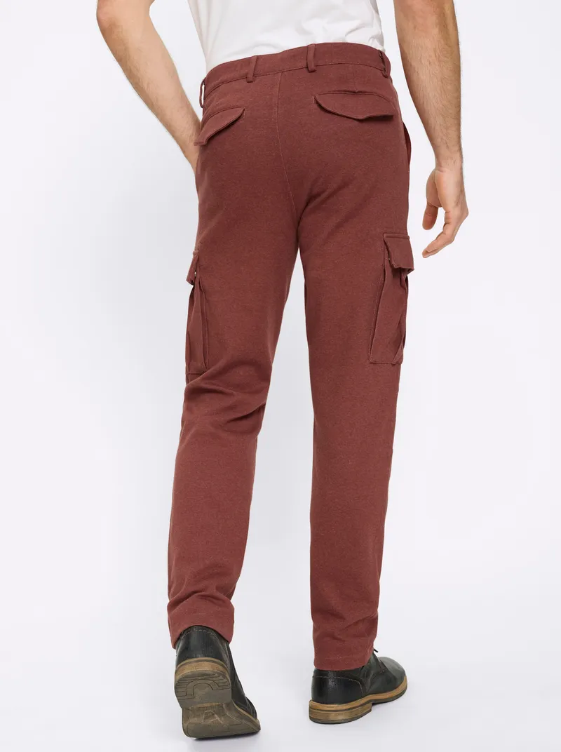 marco donati Cargohose rotbraun-meliert, Rotbraun-meliert, – Produktbild 2 von 2