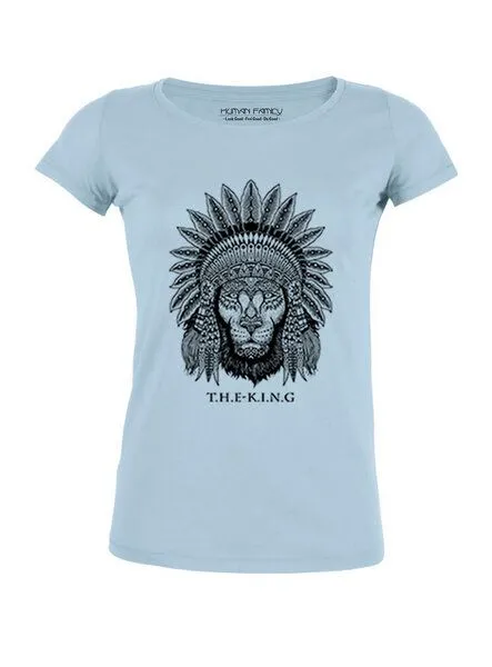 Human Family Human Family Damen Roundneck "The King" (weitere Farben), Weiß, – Produktbild 3 von 3