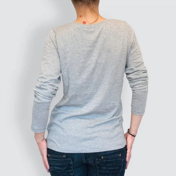 little kiwi little kiwi Damen Longsleeve, "Kiwis Abenteuer", Blau, – Produktbild 3 von 4