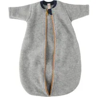 Engel natur Engel Natur Schlafsack Baby mit Arm Bio-Merinowolle Fleece melange hellgrau Gr. 62/68 – Produktbild 1 von 1
