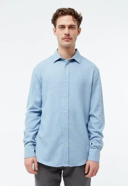 Givn Berlin Givn Berlin Flanellhemd GBJOHN in lockerer Passform, Light blue, – Produktbild 1 von 4