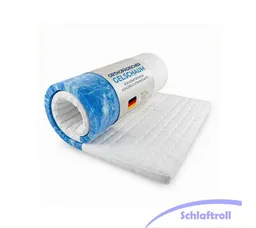 Schlaftroll, Topper 7 Zonen Gelschaum Topper – 8 cm Premiumkomfort, 90x200. 140x200 und weitere Größen – Produktbild 1 von 1