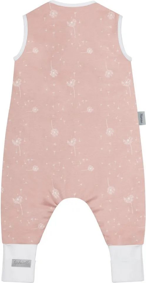 normani Babyschlafsack Baby Schlafsack mit Füßen aus Bio-Baumwolle Nanao, Rosa, – Produktbild 4 von 5